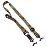 AYIN Tactical 2 Point / 1 Point Sling with M-Lok QD Attachment Points, Quick Adjust Rifle Sling with QD Sling Swivels, Push Button Butt Stock Sling with Rapid Adjust Thumb Loop (Sling and QD Only)