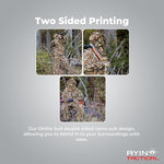 AYIN Ghillie Suit for Men, Hunting Suits for Men, 3D Leaf Bush Ghillie Suit Camo for Turkey Hunting, Woodland Gilly Suits, Hooded Gillies for Men or Youth Camo Hunting Suits (Autumn Brown)