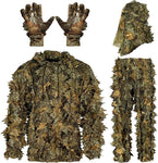 AYIN Ghillie Suit for Men, Hunting Suits for Men, 3D Leaf Bush Ghillie Suit Camo for Turkey Hunting, Woodland Gilly Suits, Hooded Gillies for Men or Youth Camo Hunting Suits (Autumn Brown)