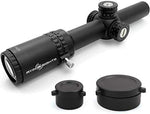 AYIN Sights Centurion 1-6x24 Tactical/Hunting Scope with Tactical Turrets, Throw Lever & Flip Caps