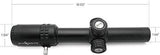 AYIN Sights Centurion 1-6x24 Tactical/Hunting Scope with Tactical Turrets, Throw Lever & Flip Caps