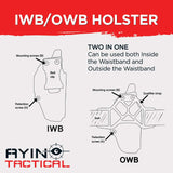 AYIN IWB OWB Right-Handed Holster for Taurus G2/G3C with or without Optic