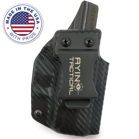 AYIN IWB OWB Right-Handed Holster for Springfield Armory Hellcat 3" Micro-Compact with or without Optic