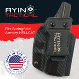 AYIN IWB OWB Right-Handed Holster for Springfield Armory Hellcat 3" Micro-Compact with or without Optic