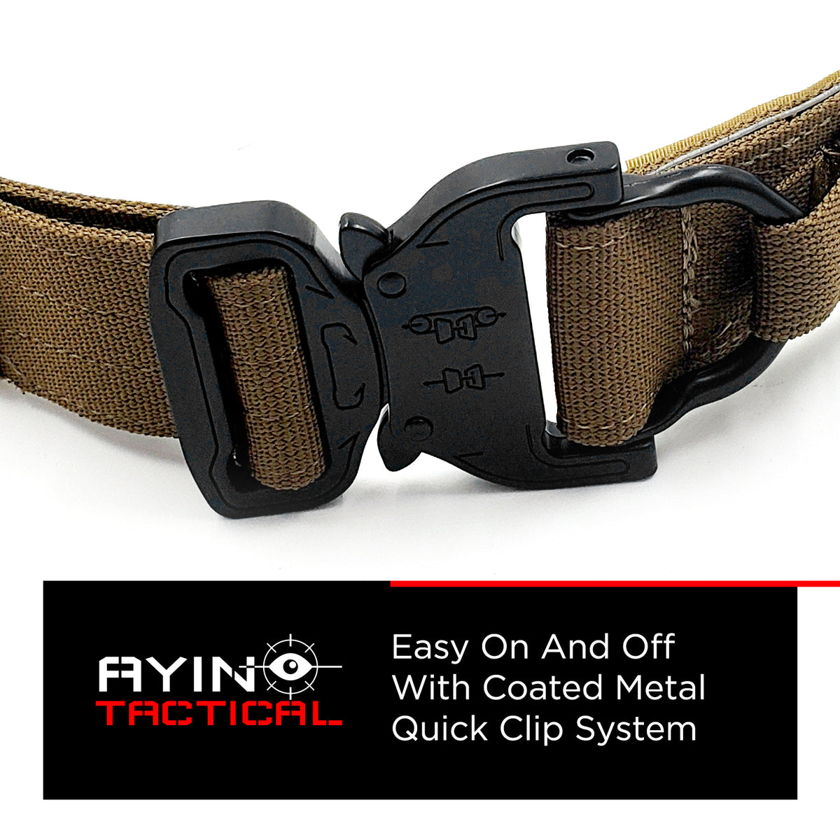 AYIN TACTICAL Belt Quick Release Rigger MOLLE Belt 1.75 Inch Inner & O ...